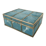 Blue mother-of-pearl box