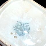 Antique Art Nouveau iris flower earthenware pitcher by Villeroy & Boch Wallerfangen