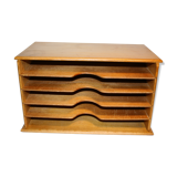 Vintage wood mail holder