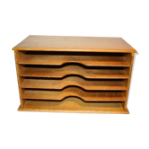 Vintage wood mail holder