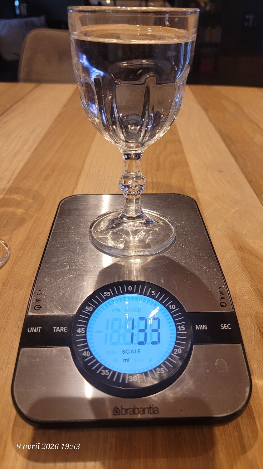 4 thick glass stemmed glasses