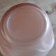 Pair of art deco vases in salmon glass signed NS