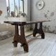 Dining table in solid olive wood Maison Skela 1960