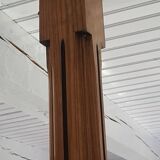 Large wooden chandelier from the 40s design reconstruction