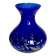 La Rochère vintage speckled blue glass vase 1970-80
