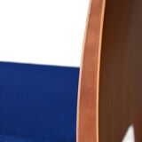 Pair of Scandinavian chairs with blue seats