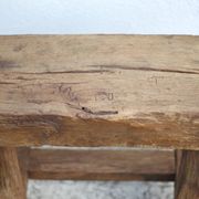 Vintage stool, wooden stool, antique stool, plant stand, small bench