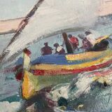 Signed seaside painting