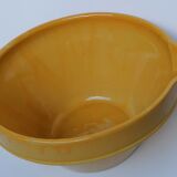 Lot of two sandstone bowls of Digoin 3l and 1.6l