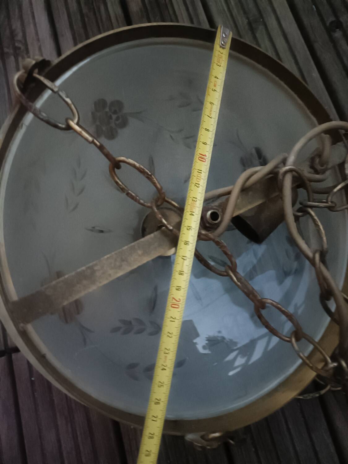 Vintage Art Nouveau style pendant light