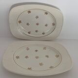 Salad bowl, serving dish, sauce boat and 2 Salins dishes