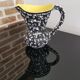 Large earthenware pitcher Vallauris Lunetta France ceramic design 60s