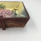 Ceramic trompe l'oeil fruit basket