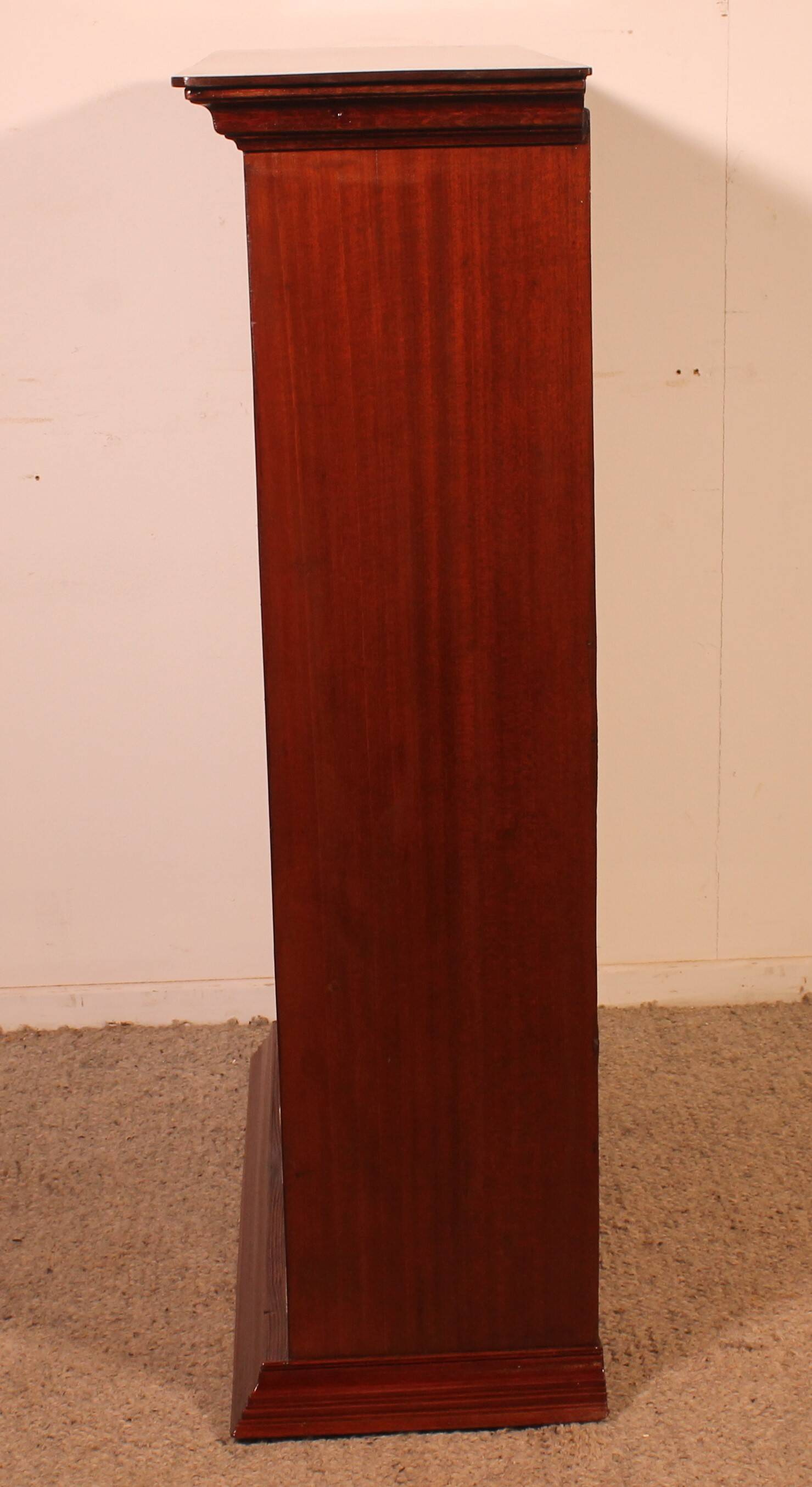 Bibliothèque Ouverte En Acajou 19° Siècle-angleterre