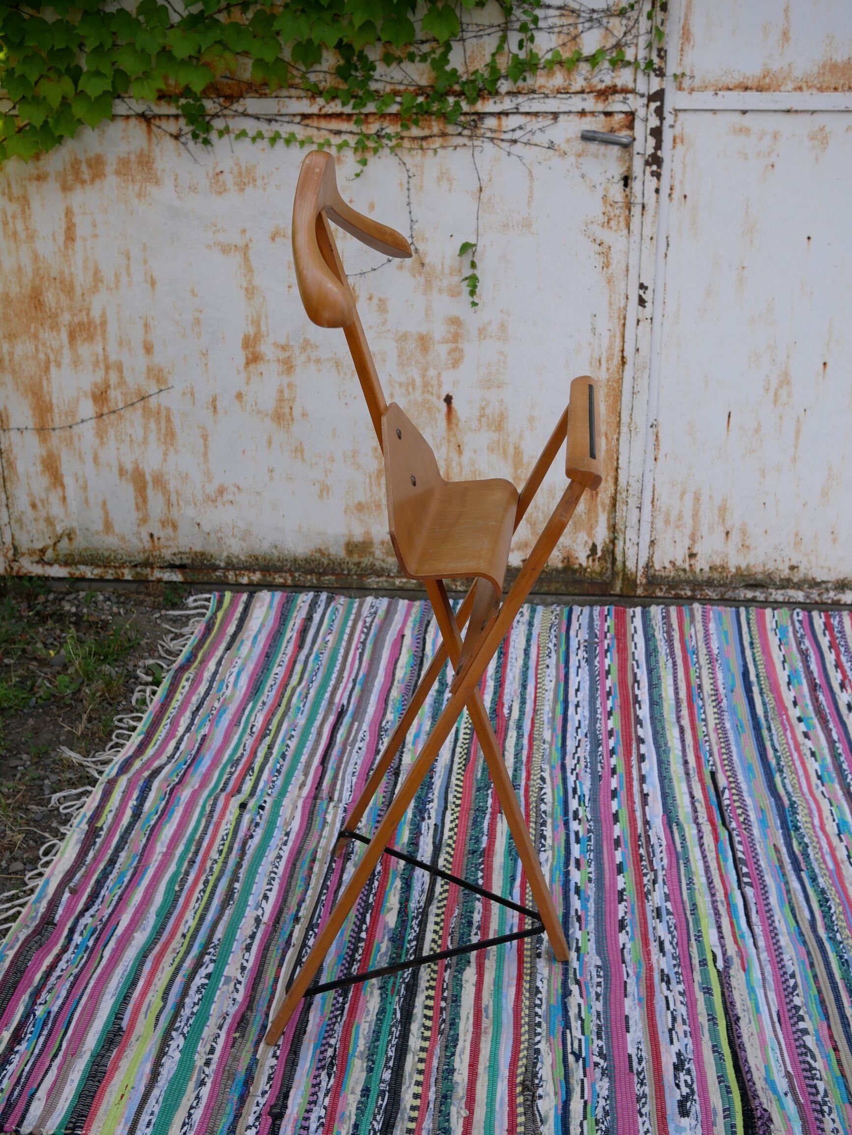 Valet stand by Lucien De Roeck for Bois Manu, 50 years