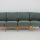 Fauteuils modulaires des années 1970 en bois de hêtre et tissu Kirgby, Tchécoslovaquie