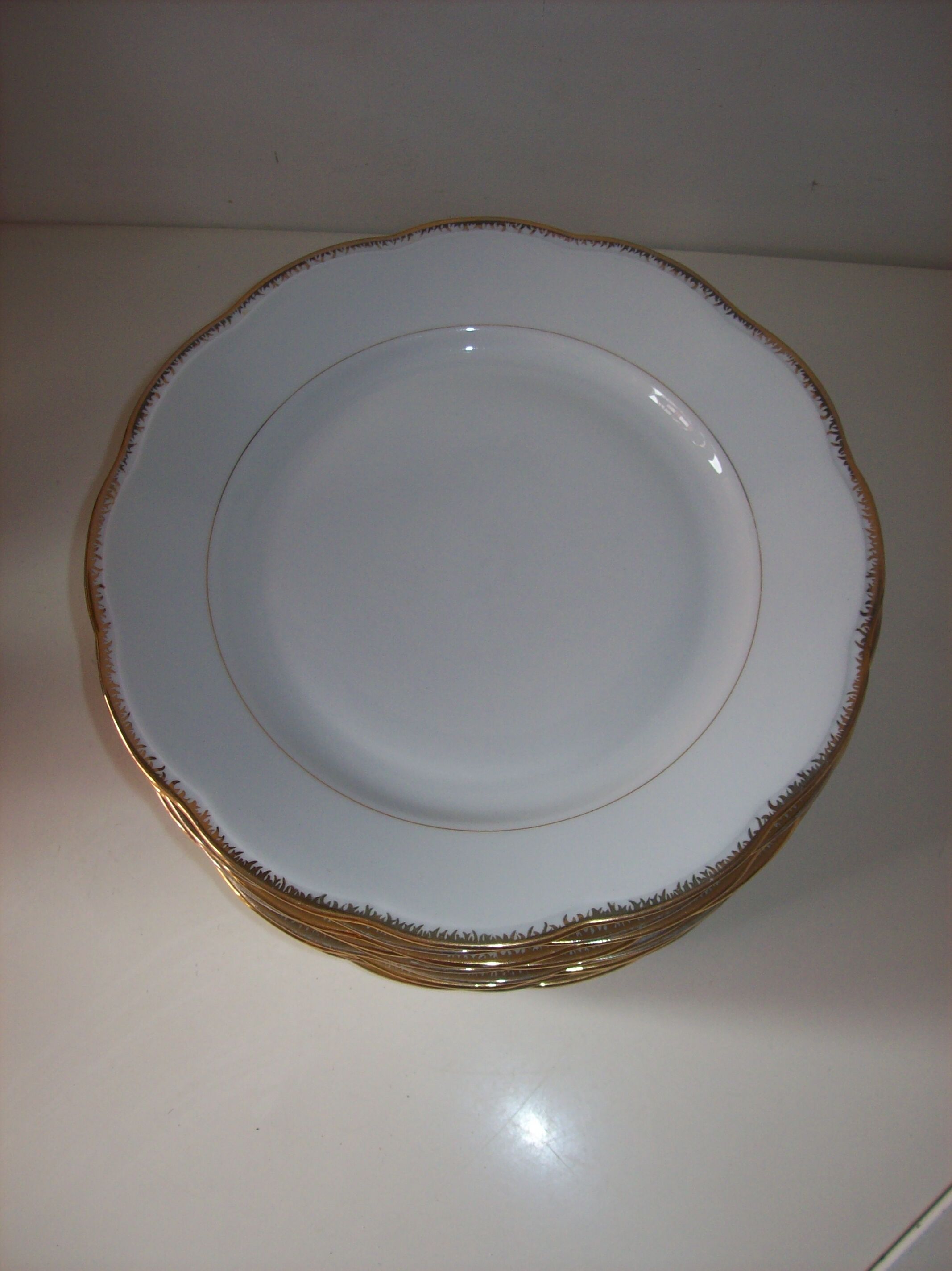 White porcelain plates
