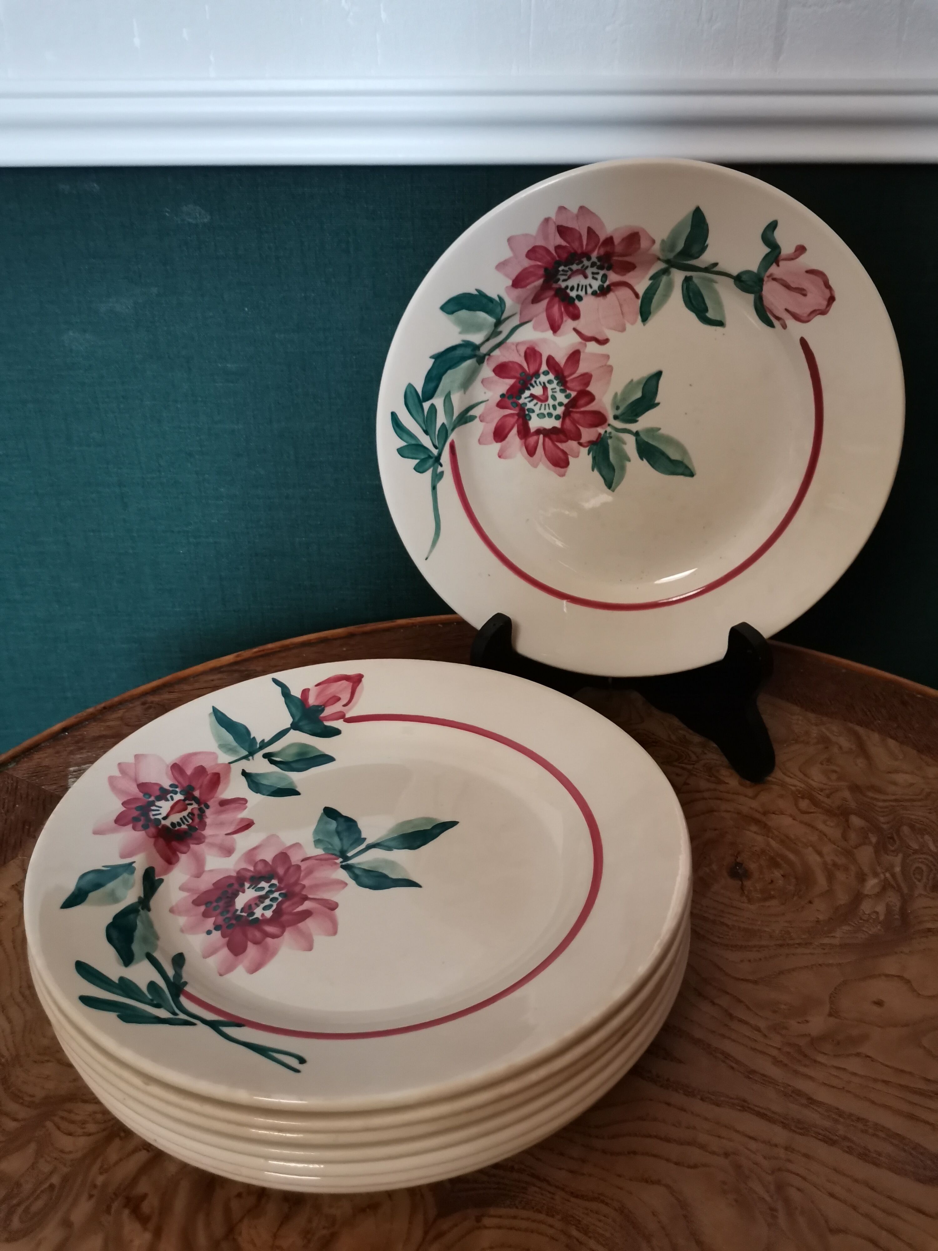 Monceau Sarreguemines plates