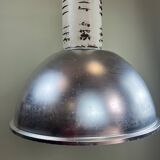 Rare industrial suspension Osram HQL – large aluminium reflector 53