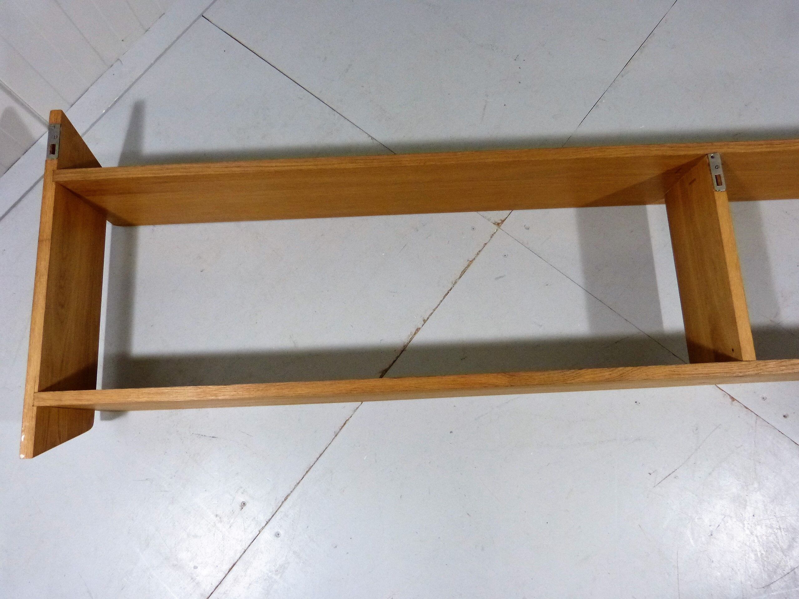 Beech wooden wall rack / book shelf, 1960’s