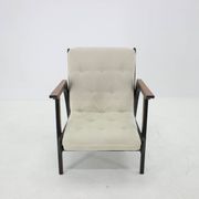 Fauteuil en chêne design des années 1960, Tchécoslovaquie