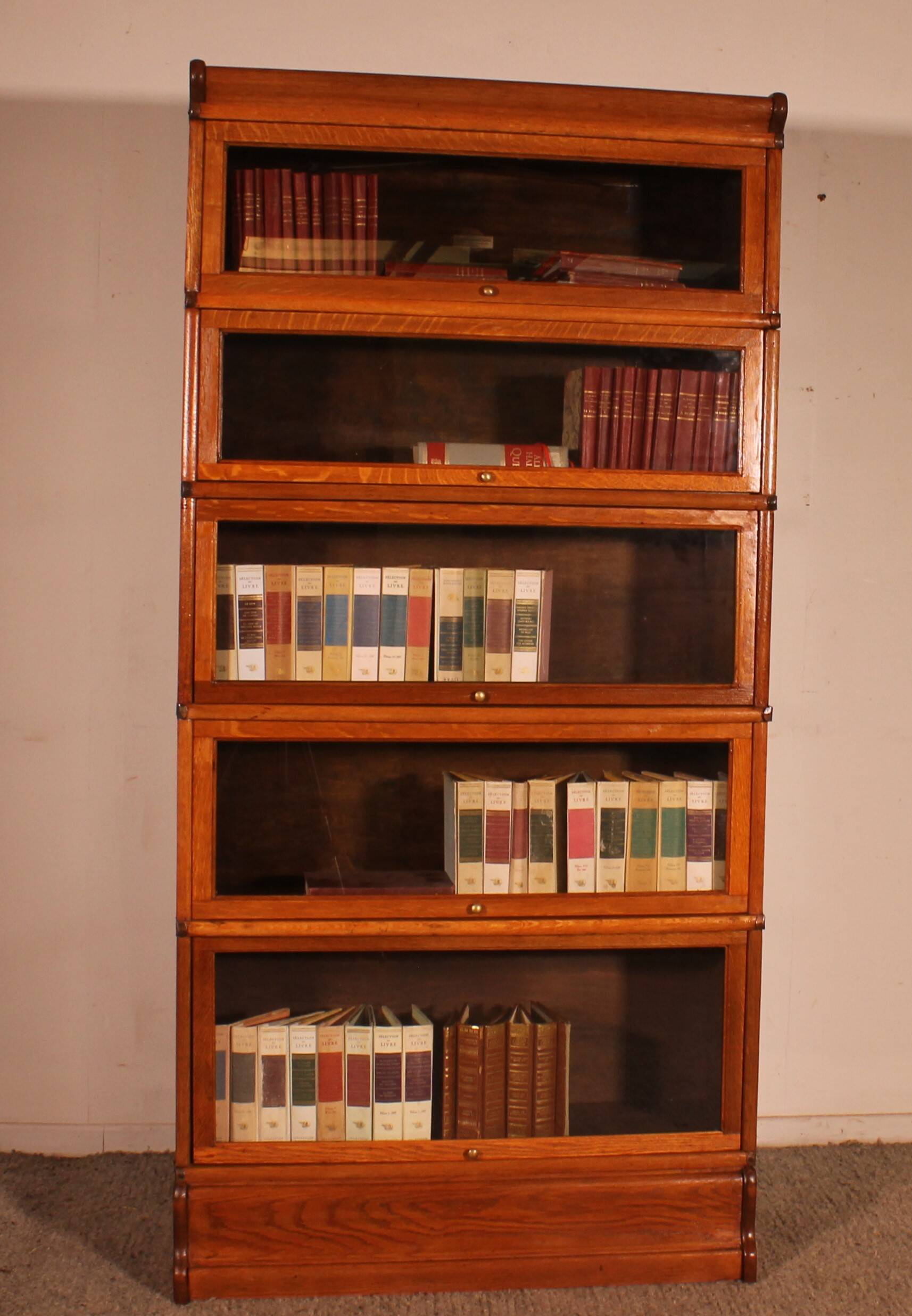 Bibliothèque Globe Wernicke En Chêne Blond De 5 éléments