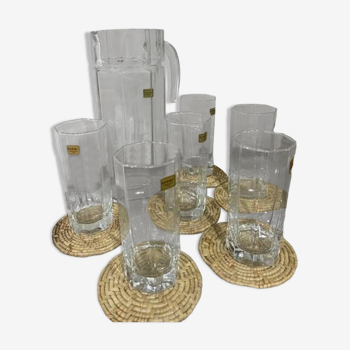 Octime set from Luminarc 7 pieces, a pitcher and 6 glasses.