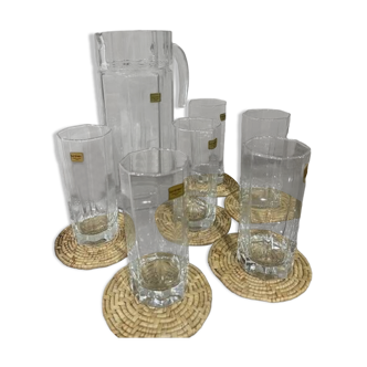 Octime set from Luminarc 7 pieces, a pitcher and 6 glasses.