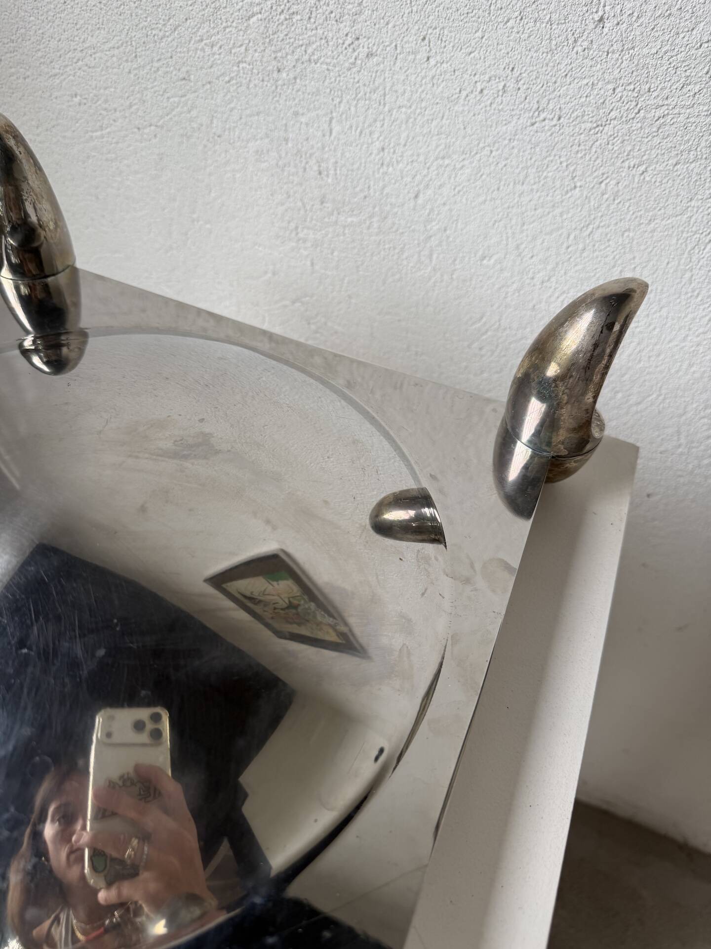 Silver-plated fruit bowl