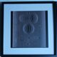 Tableau Vintage Art Optique – Linear Composition B&W – Frame 40x40cm