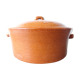 Glazed terracotta casserole
