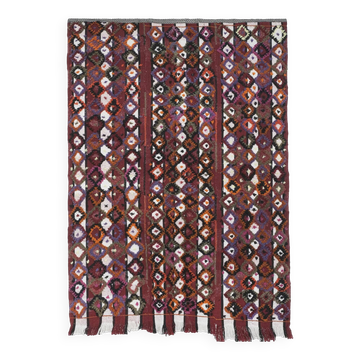 Vintage Turkish kilim, handwoven, 156x215 cm.