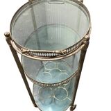 Metal and glass serving trolley