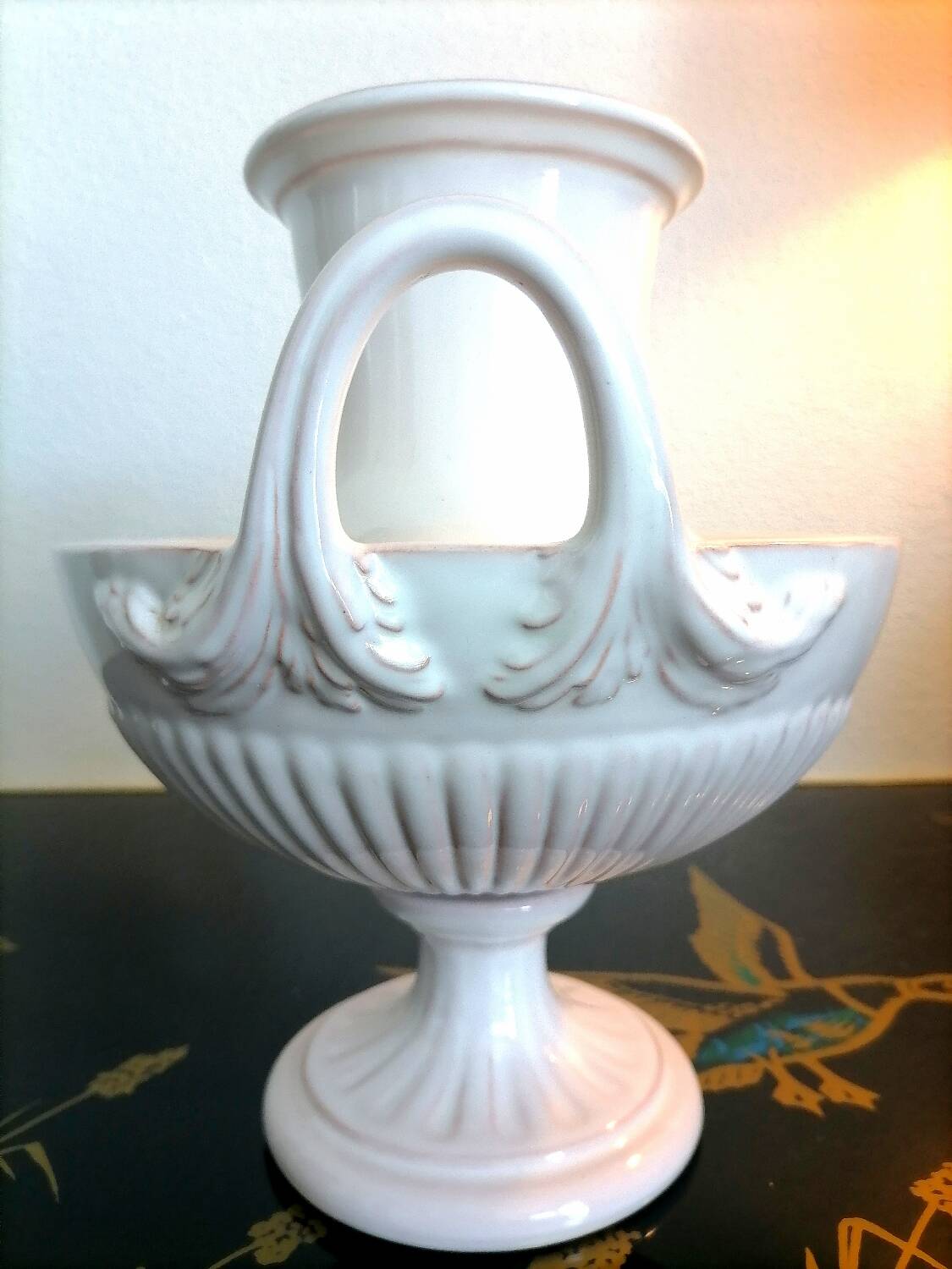 2 Niderviller Grand Siècle Beyerlé Style Calyx Krater vases