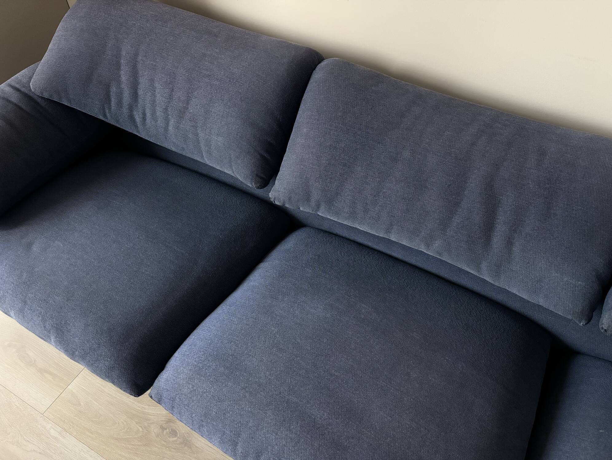 Cassina Maralunga 3-seater sofa, Vico Magistretti, blue