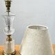 Lampe de table en verre taillé et laiton, circa 1950