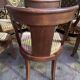 6 empire gondola chairs in mahogany and velvet
