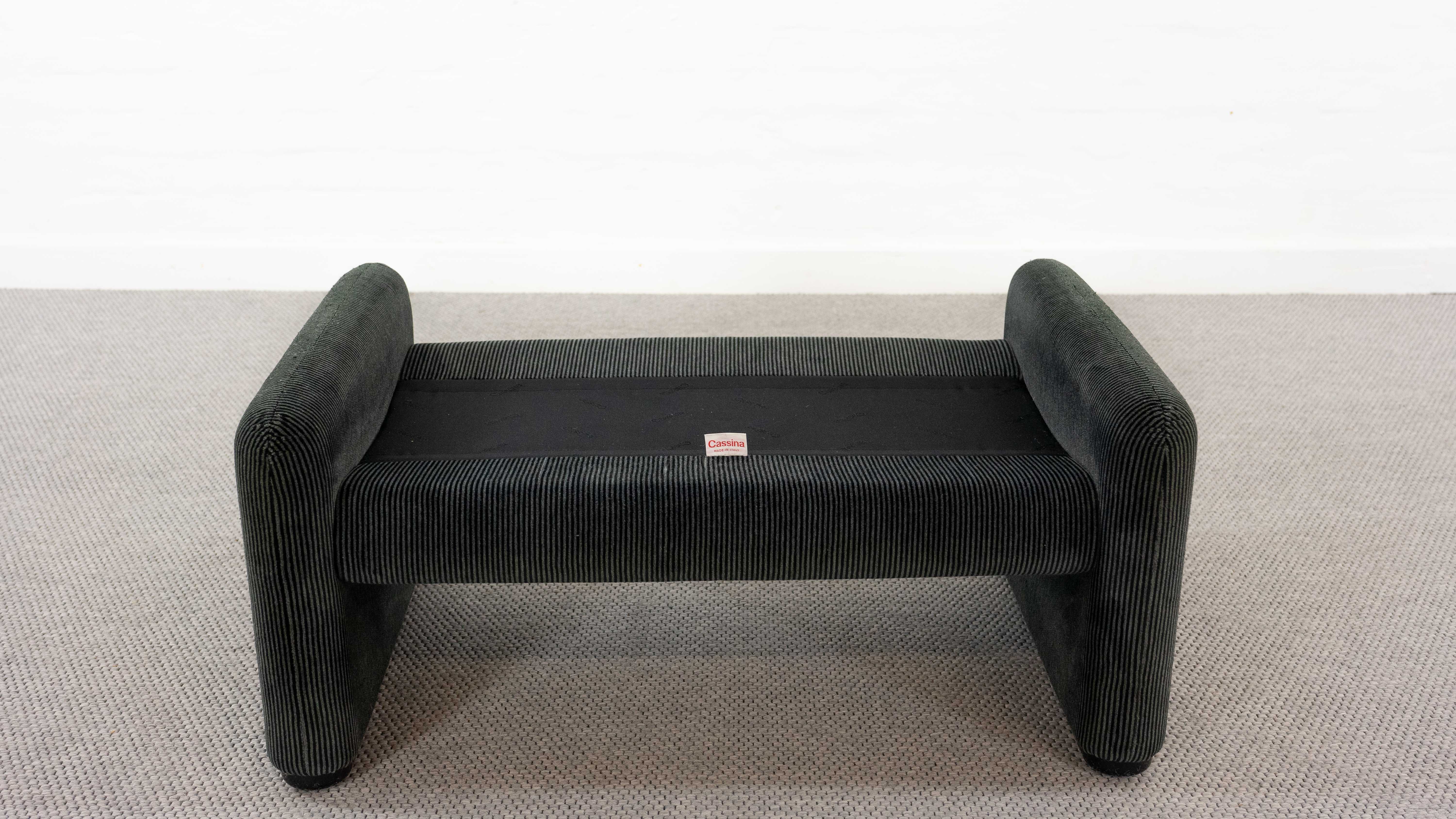 2-seater sofa & footstool maralunga by Vico Magistretti, Cassina