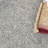 Oriental silk wool rug