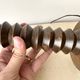 Rustic wooden turned lamp base from the 1950s, vintage rustic lighting.