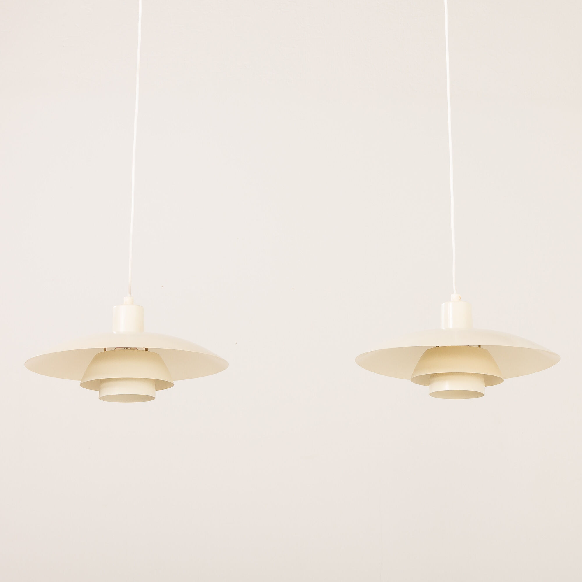 PH 4/3 vintage pendant lamp Poul Henningsen, set of 2, Louis Poulsen, Denmark, 1970s