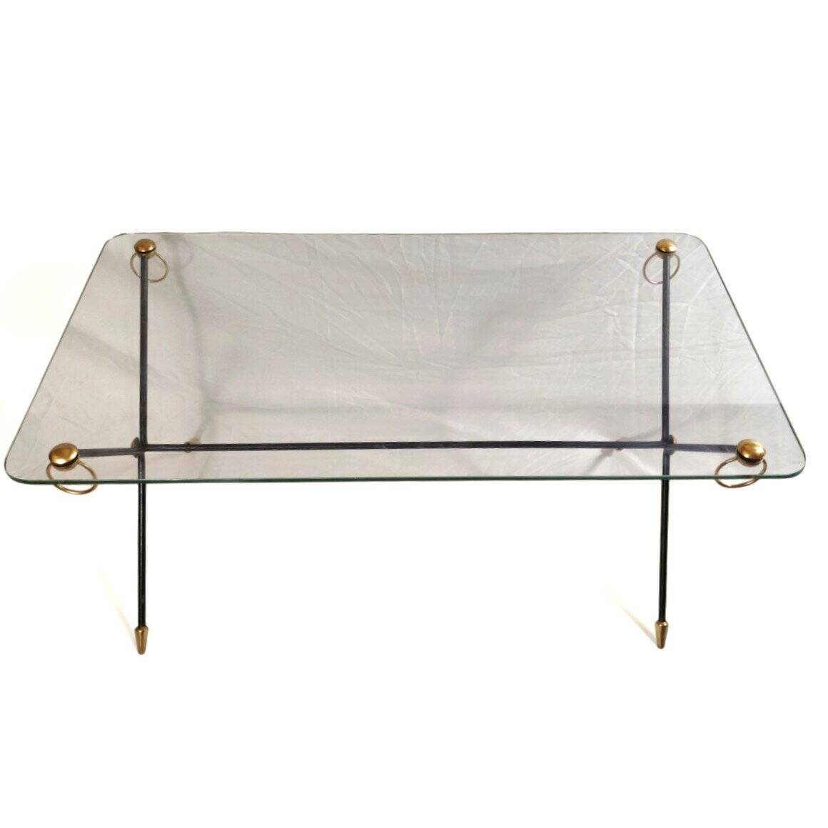 Coffee Table Model "x" by Jacques Adnet