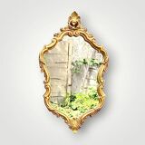 Large rococo mirror in gilded plaster – circa 1950