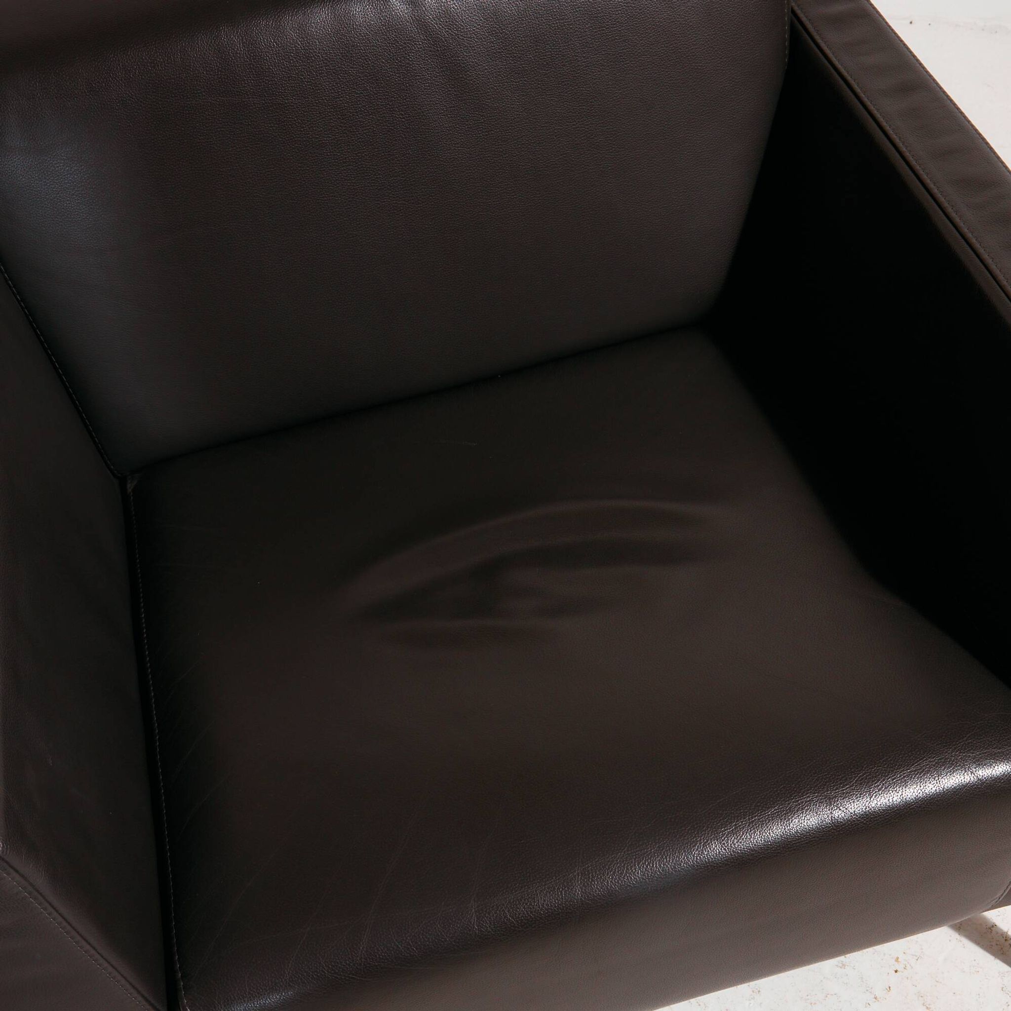 Visalia leather armchair by Coalesse