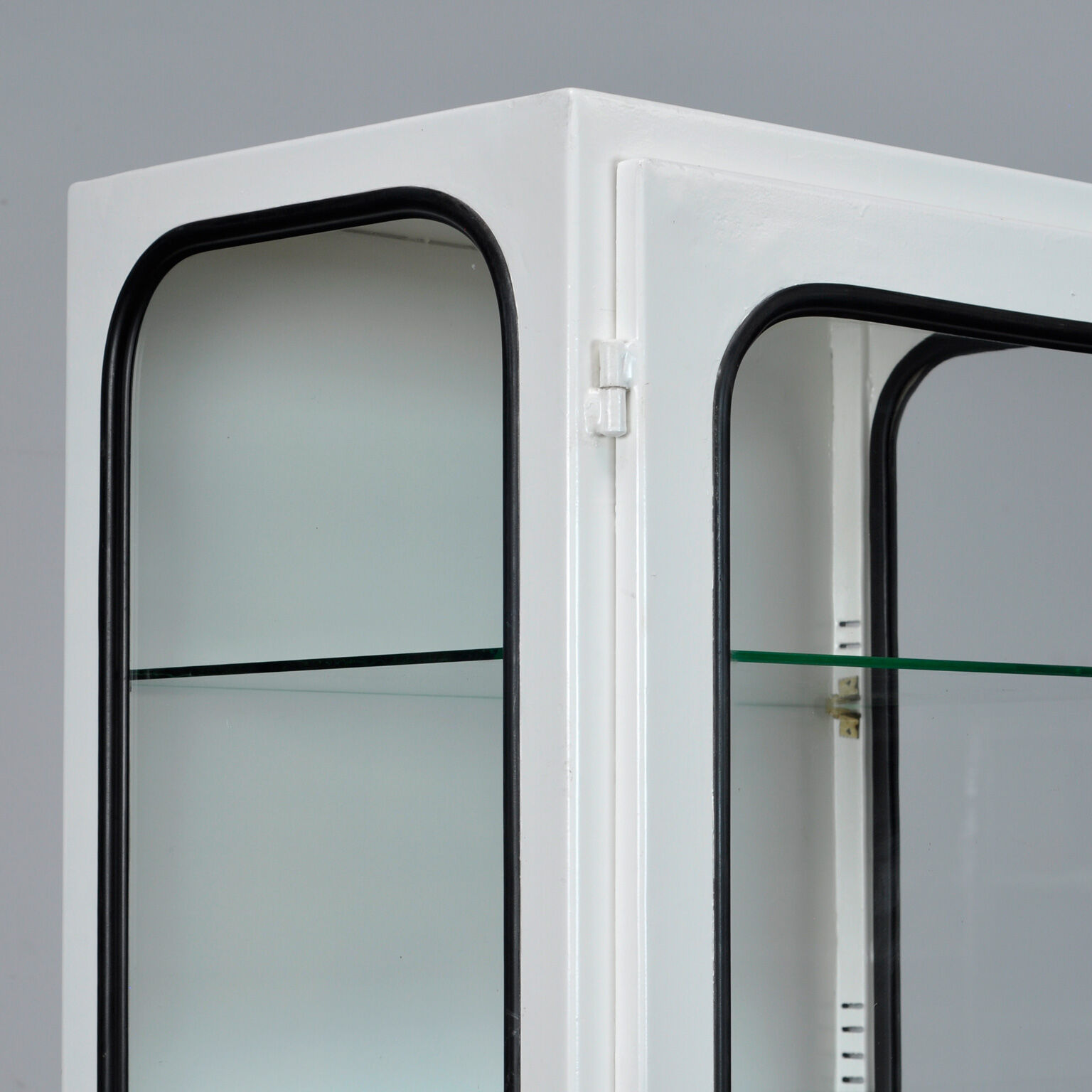 Vintage Medical Cabinet With Five Glass Shelves, 1970s