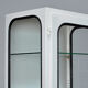 Vintage Medical Cabinet With Five Glass Shelves, 1970s