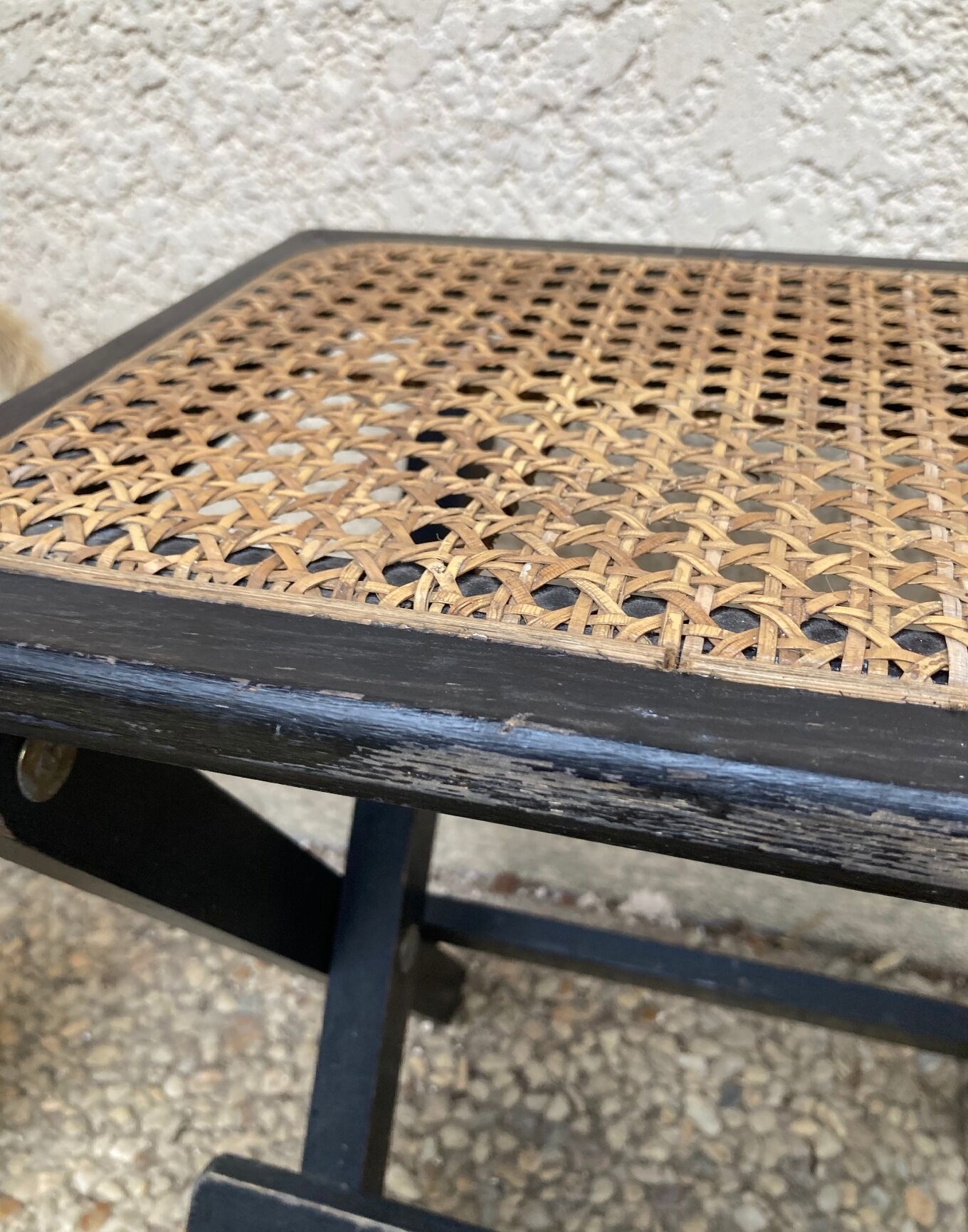 Folding stool in vintage canning