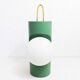 Lampe à poser ou suspendre, bois et verre 1970