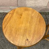 paire de Tabourets de bar bois vintage