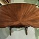 Kidney-shaped table in mahogany veneer, Louis XVI style, 20th century.